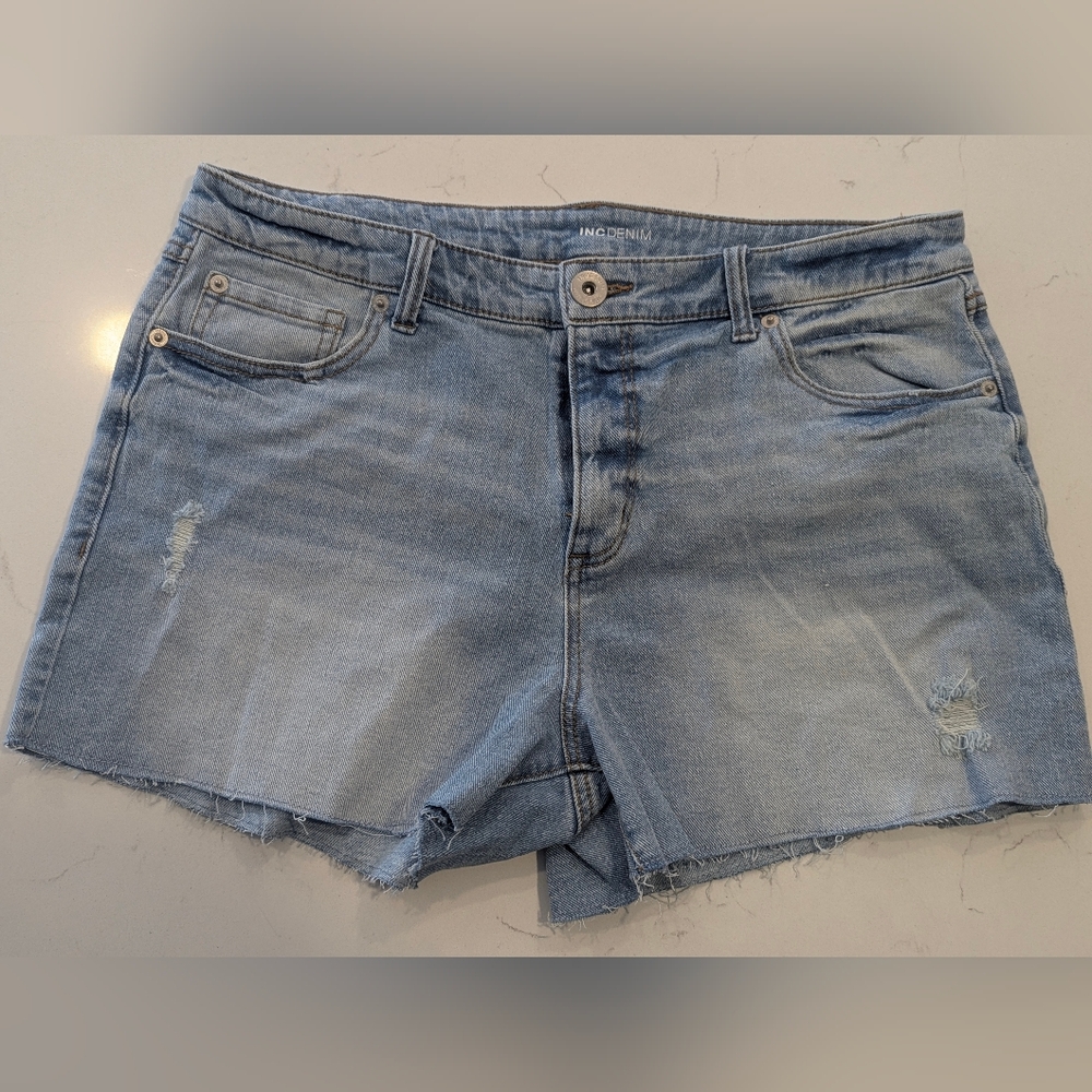 Light Blue Denim Jean Shorts